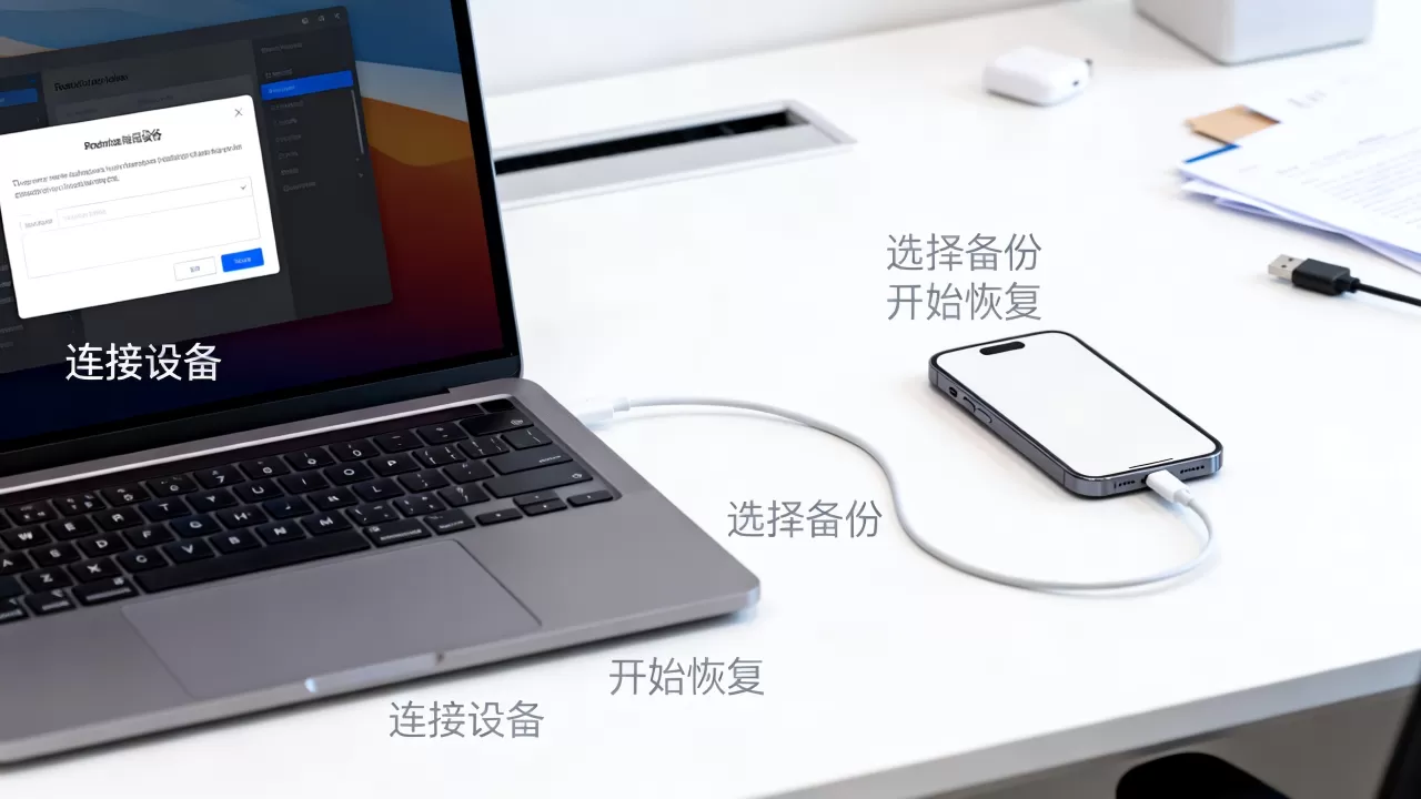 电脑备份文件怎么恢复到iPhone，电脑备份数据恢复手机