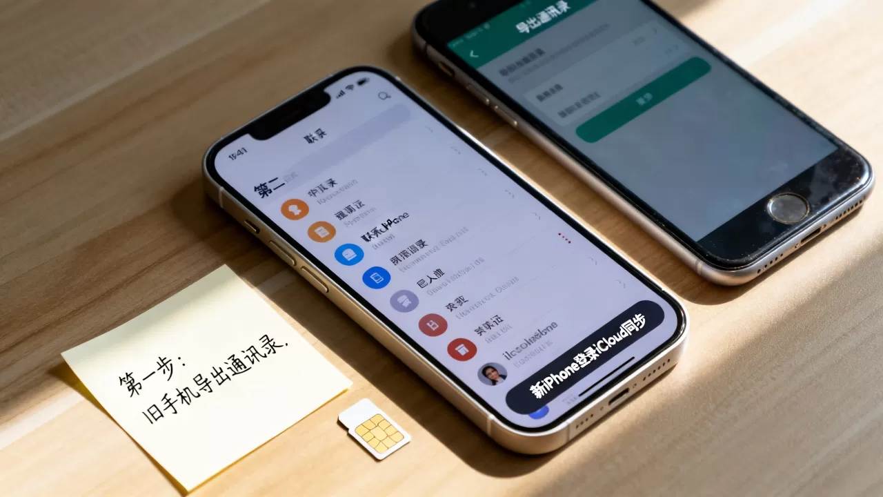 换iphone手机通讯录怎么导入通讯录好友，iphone通讯录迁移方法