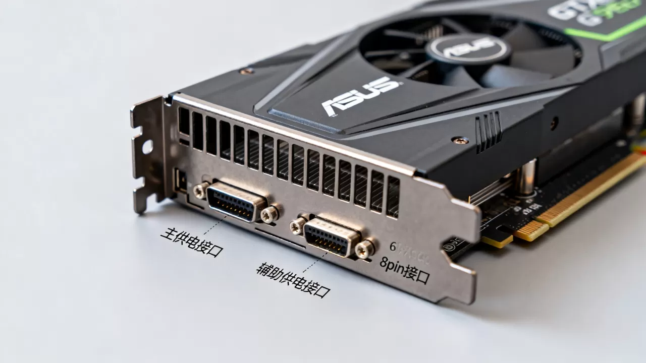 华硕gtx960显卡电源怎么接，gtx960显卡电源接口图解