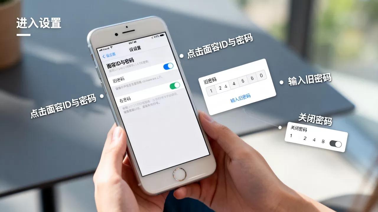 iPhone7怎么取消密码,苹果手机解除锁屏密码方法 iPhone7怎么取消密码,苹果手机解除锁屏密码方法