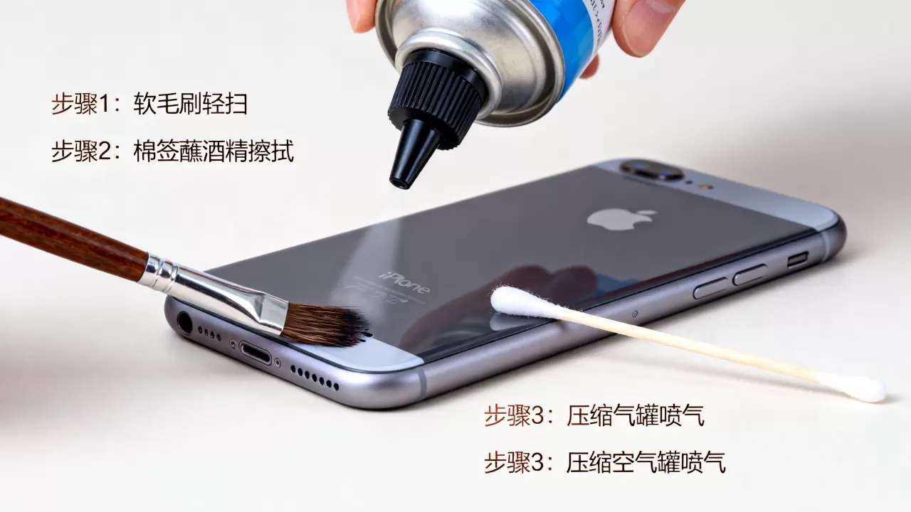 怎么清洗iphone7音响孔，iPhone7扬声器清理方法