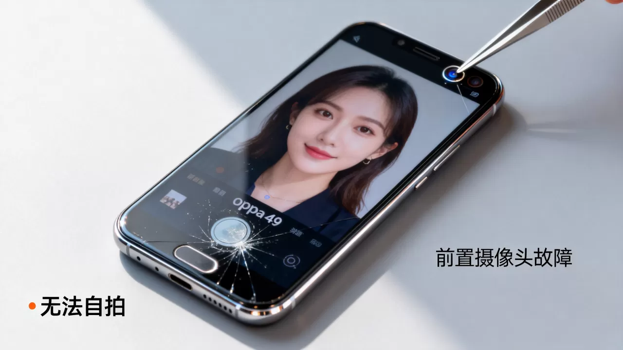 oppoa59为什么不能自拍，oppoa59前置摄像头故障