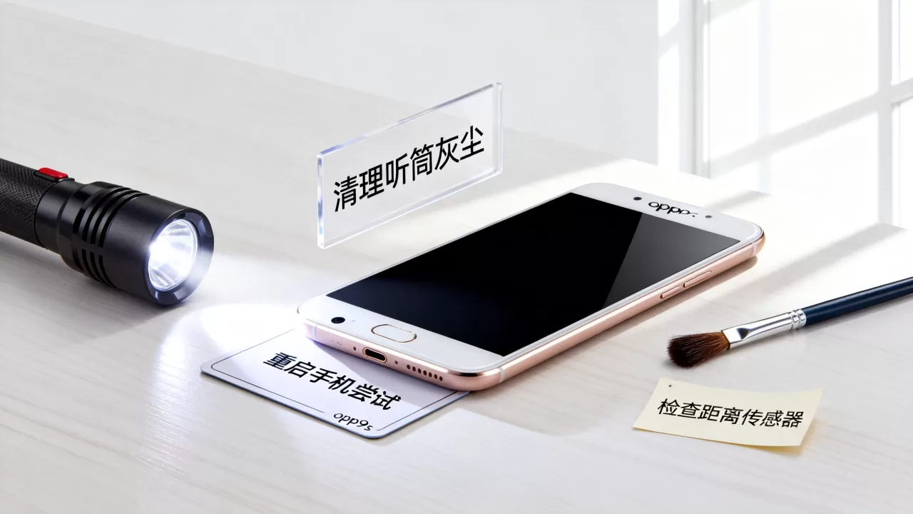 为什么oppor9s打完电话后屏幕不亮，手机通话后黑屏解决方法