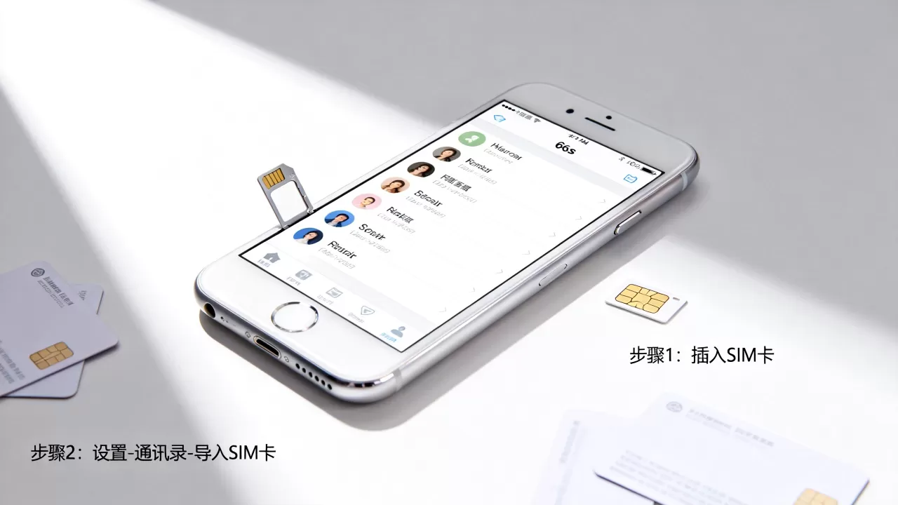 怎么把卡号码导入iphone6s，iphone6s怎么导入通讯录