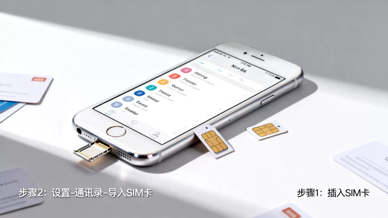 怎么把卡号码导入iphone6s，iphone6s怎么导入通讯录