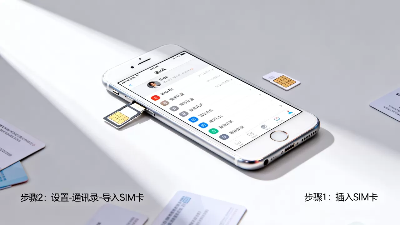 怎么把卡号码导入iphone6s，iphone6s怎么导入通讯录