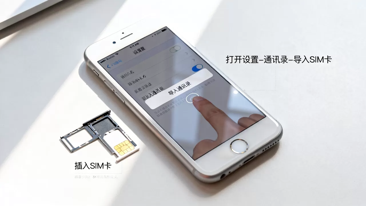 怎么把卡号码导入iphone6，iphone6导入通讯录
