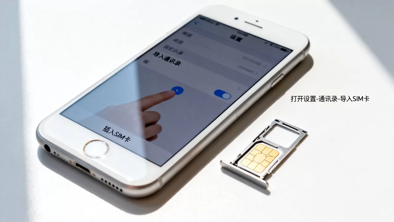 怎么把卡号码导入iphone6，iphone6导入通讯录