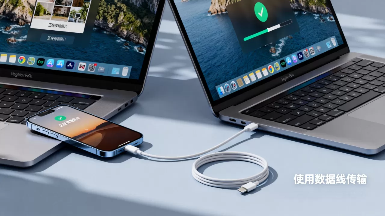 怎么把iphone照片传到mac电脑桌面，iphone传照片到mac
