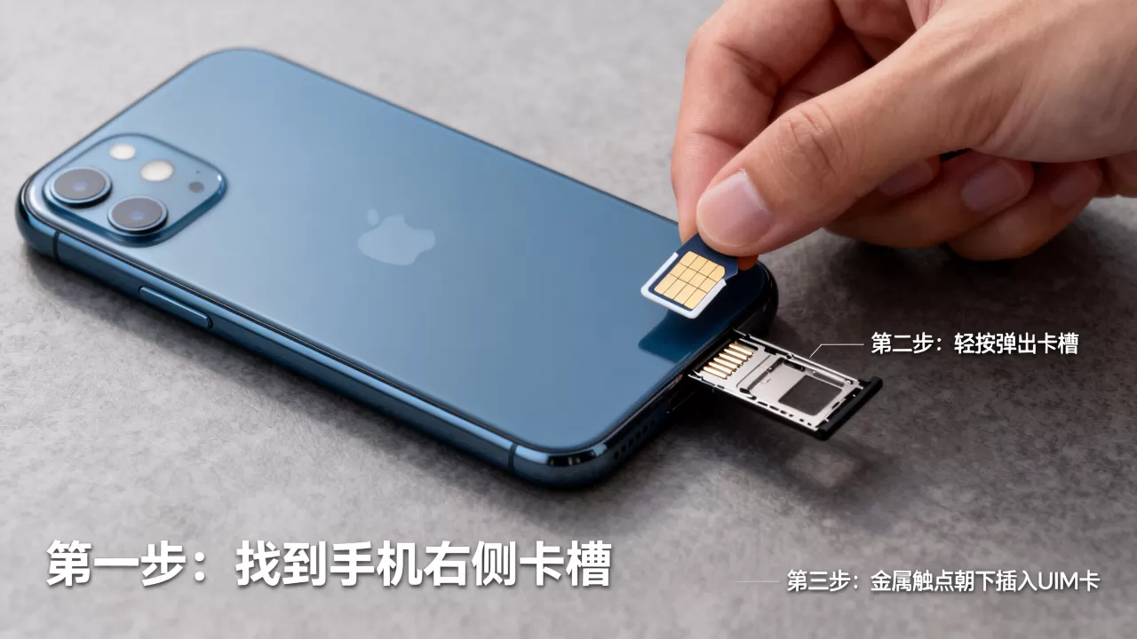iphone怎么放uim卡，iphone卡槽在哪里