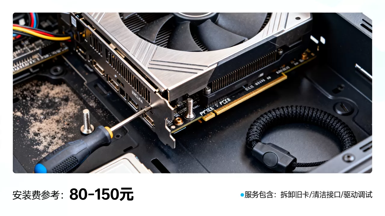 电脑城显卡安装费贵吗，显卡安装服务价格
