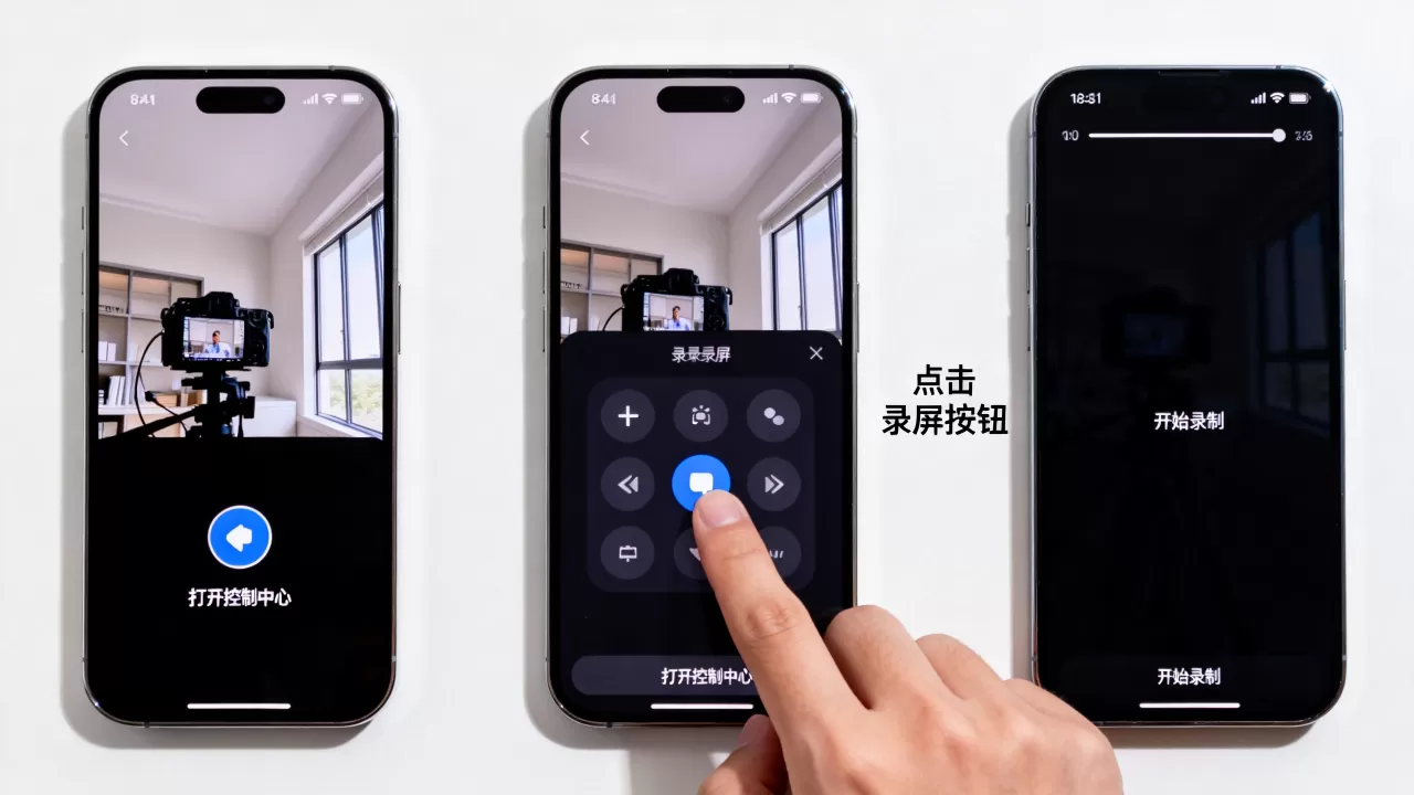 iphone的录屏功能怎么用，苹果手机屏幕录制教程