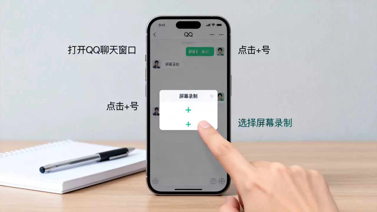 iphoneqq上怎么录屏,iphoneqq录屏功能在哪里 iphoneqq上怎么录屏,iphoneqq录屏功能在哪里