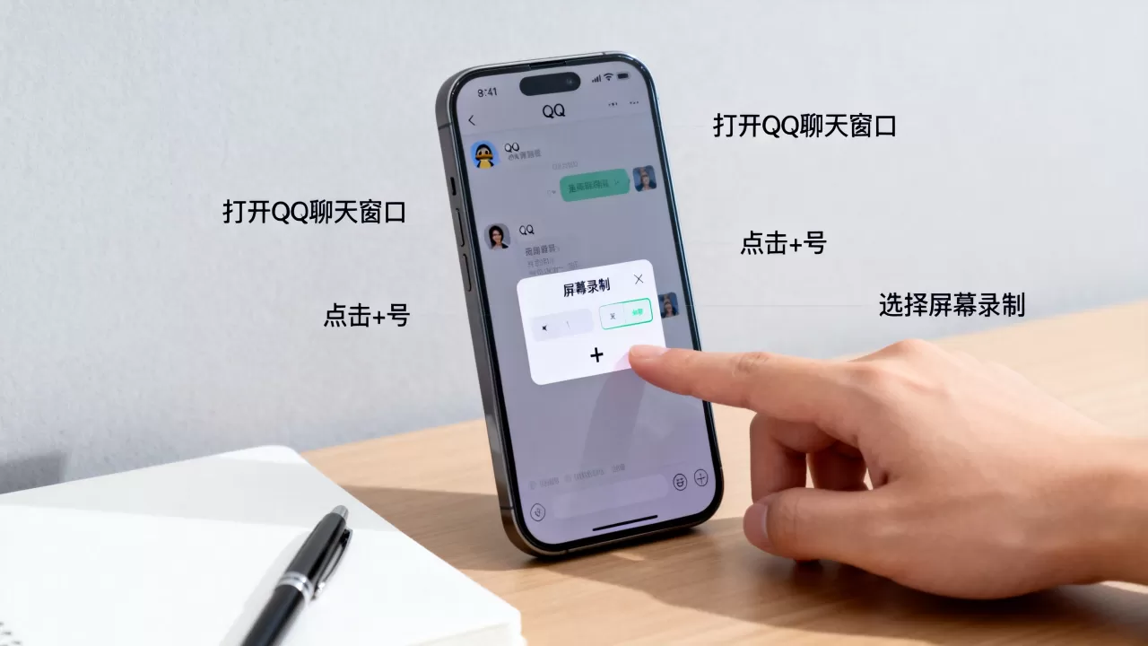 iphoneqq上怎么录屏,iphoneqq录屏功能在哪里 iphoneqq上怎么录屏,iphoneqq录屏功能在哪里