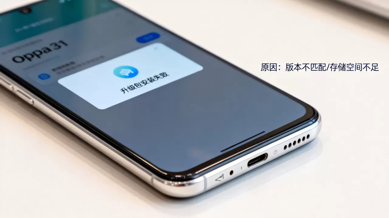 为什么oppoa31升级包无法安装，oppoa31升级包