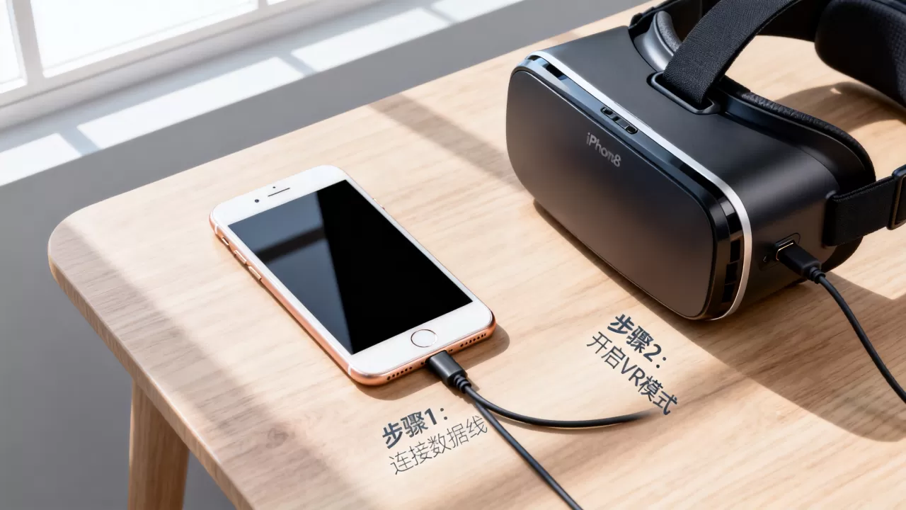 iphone8 VR怎么用，iphone8手机怎么连接VR眼镜
