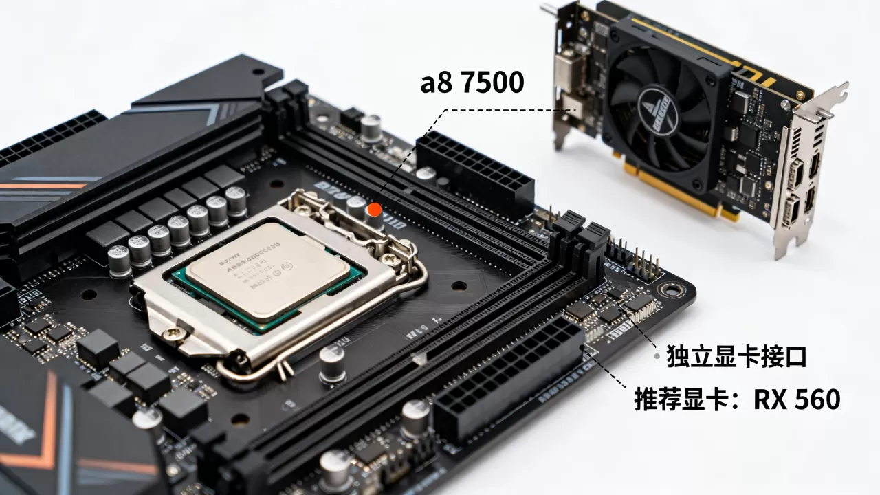 a8 7500能插独立显卡吗，a8 7500配什么显卡