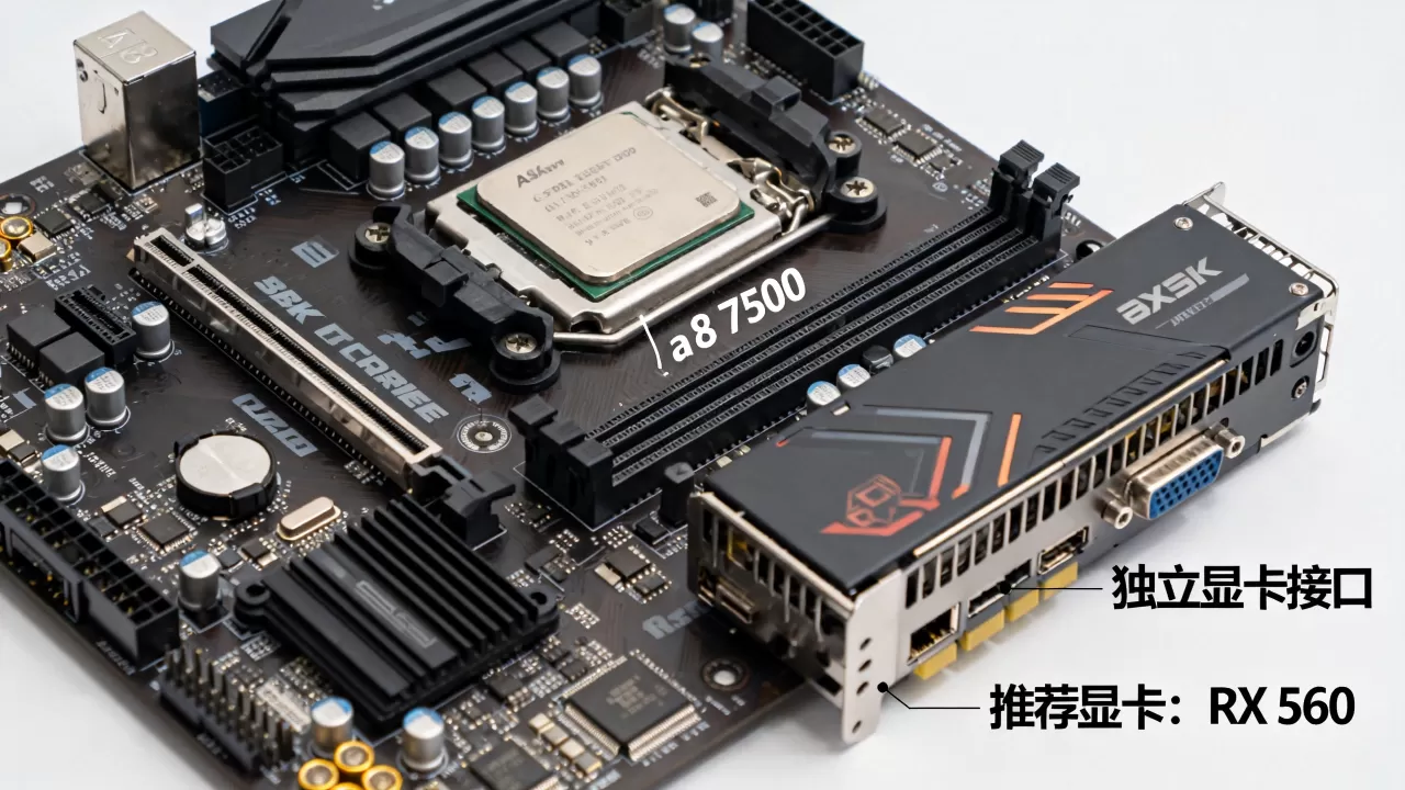 a8 7500能插独立显卡吗，a8 7500配什么显卡