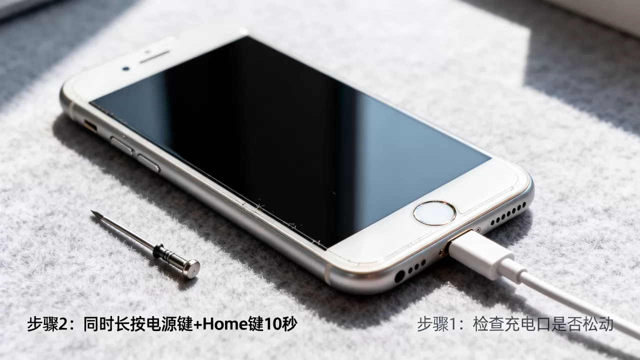 iphone7屏幕黑了怎么办，iphone7屏幕突然黑屏修复方法