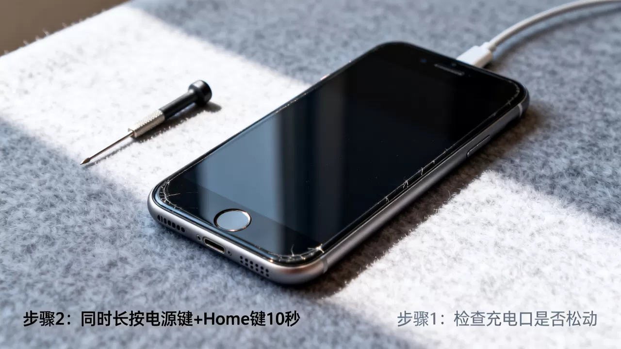 iphone7屏幕黑了怎么办，iphone7屏幕突然黑屏修复方法