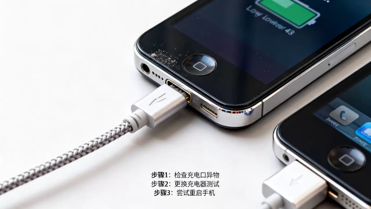 iphone4s充不进去电怎么回事，iphone4s充电没反应怎么解决