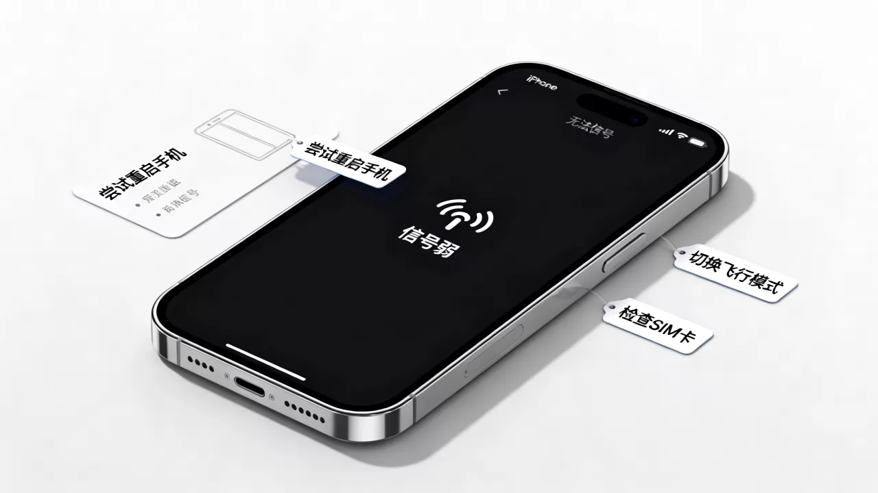 iphone移动信号差怎么办？手机信号弱没信号怎么解决
