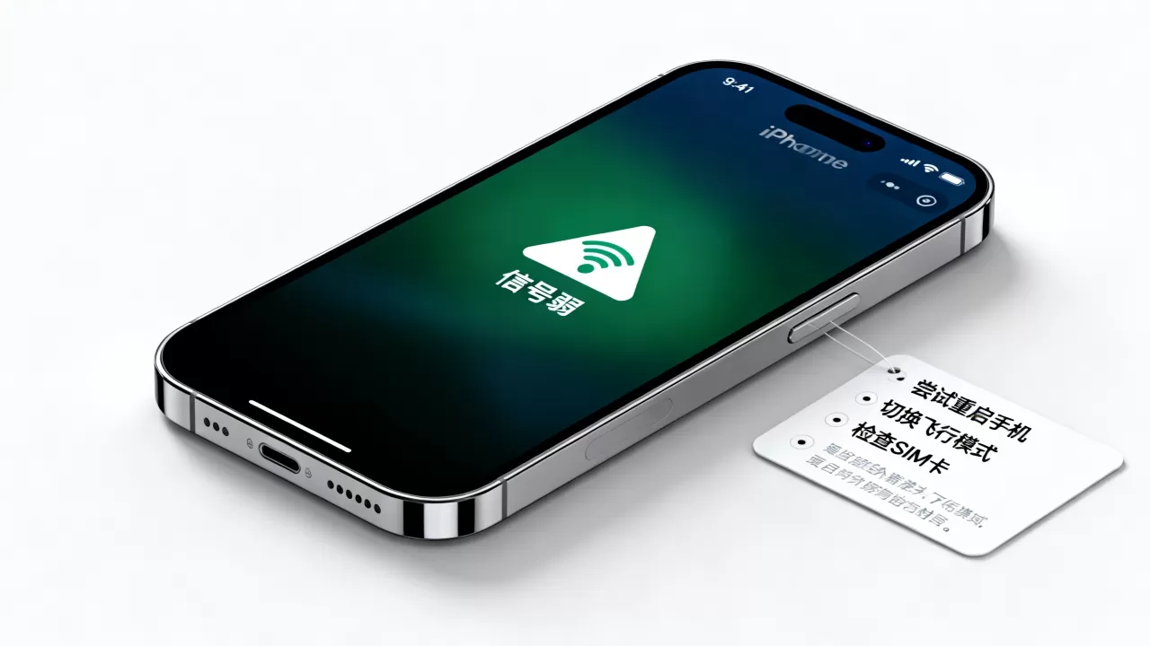 iphone移动信号差怎么办？手机信号弱没信号怎么解决