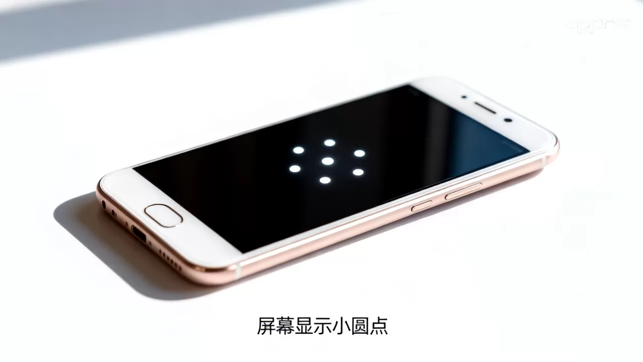 oppor9s小圆点是什么，oppor9s手机屏幕显示白色小圆点