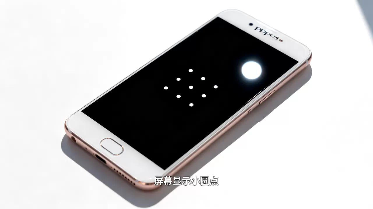 oppor9s小圆点是什么，oppor9s手机屏幕显示白色小圆点