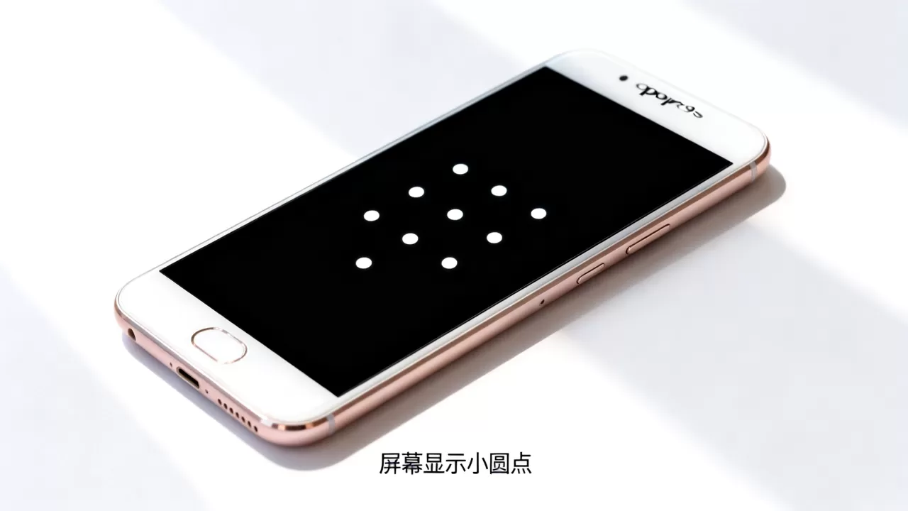 oppor9s小圆点是什么，oppor9s手机屏幕显示白色小圆点