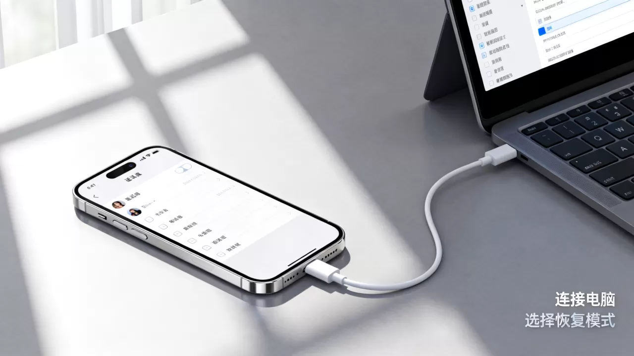 iphone手机通讯录丢了怎么办，恢复通讯录数据