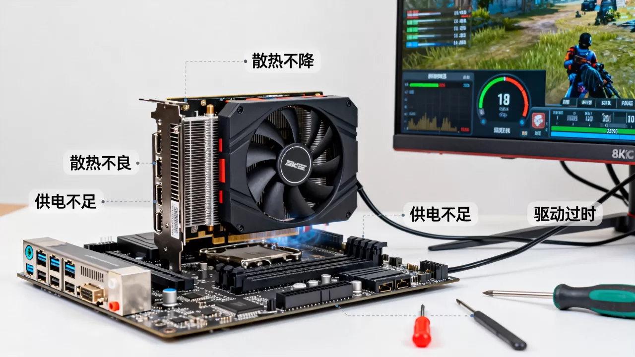 显卡突然打游戏掉帧卡住怎么办，显卡掉帧卡顿原因