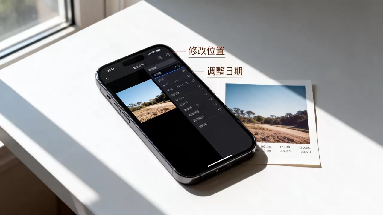 iphone照片位置怎么改,iphone修改照片拍摄日期 iphone照片位置怎么改,iphone修改照片拍摄日期
