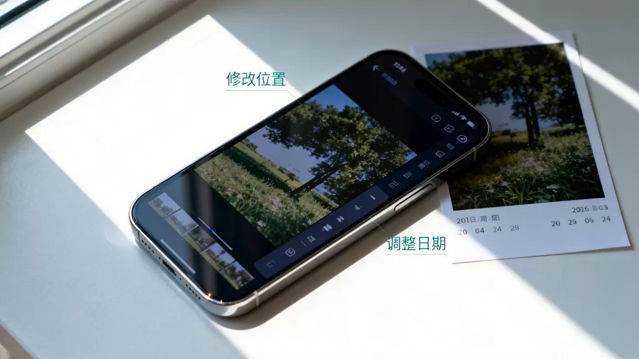 iphone照片位置怎么改,iphone修改照片拍摄日期 iphone照片位置怎么改,iphone修改照片拍摄日期