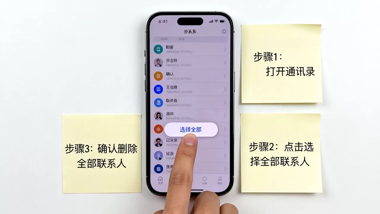 怎么把iphone通讯录清空，iPhone手机怎么删除全部联系人