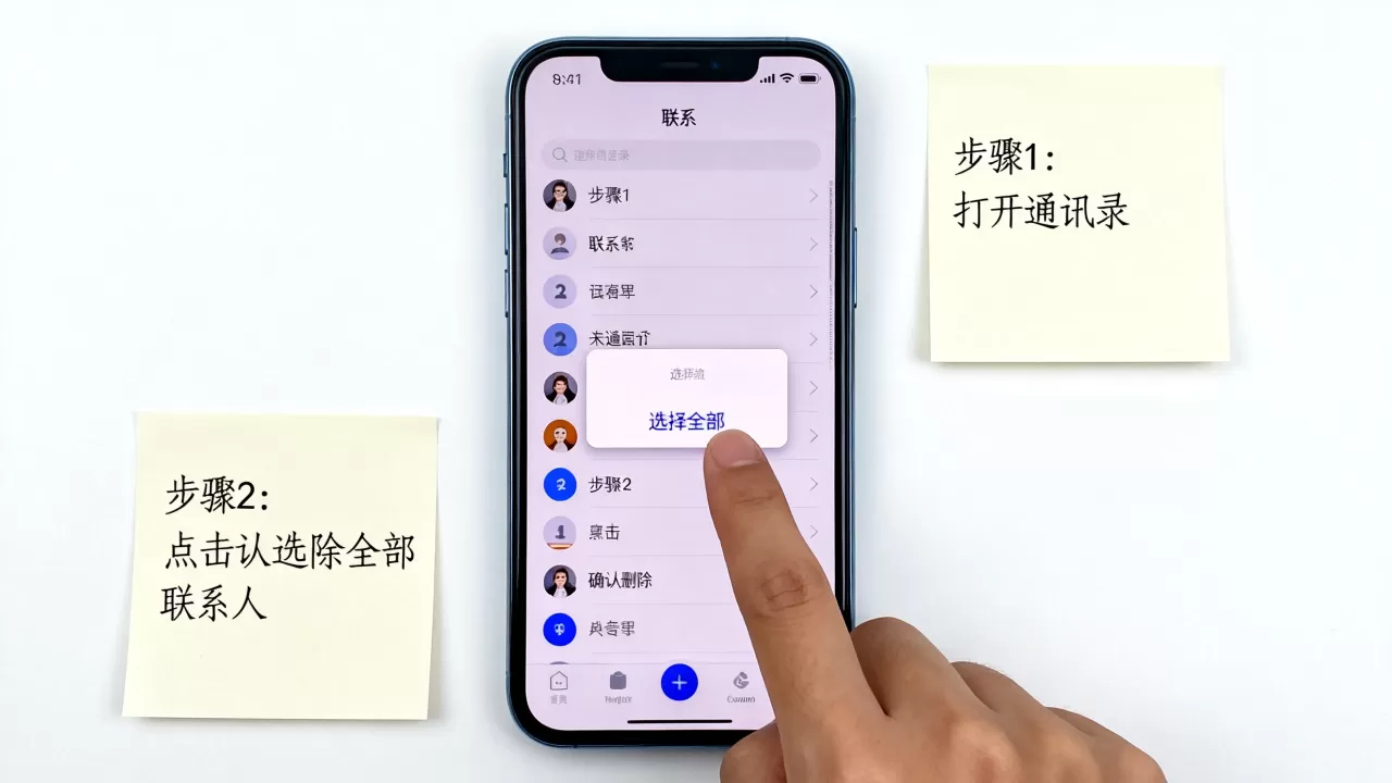 怎么把iphone通讯录清空，iPhone手机怎么删除全部联系人