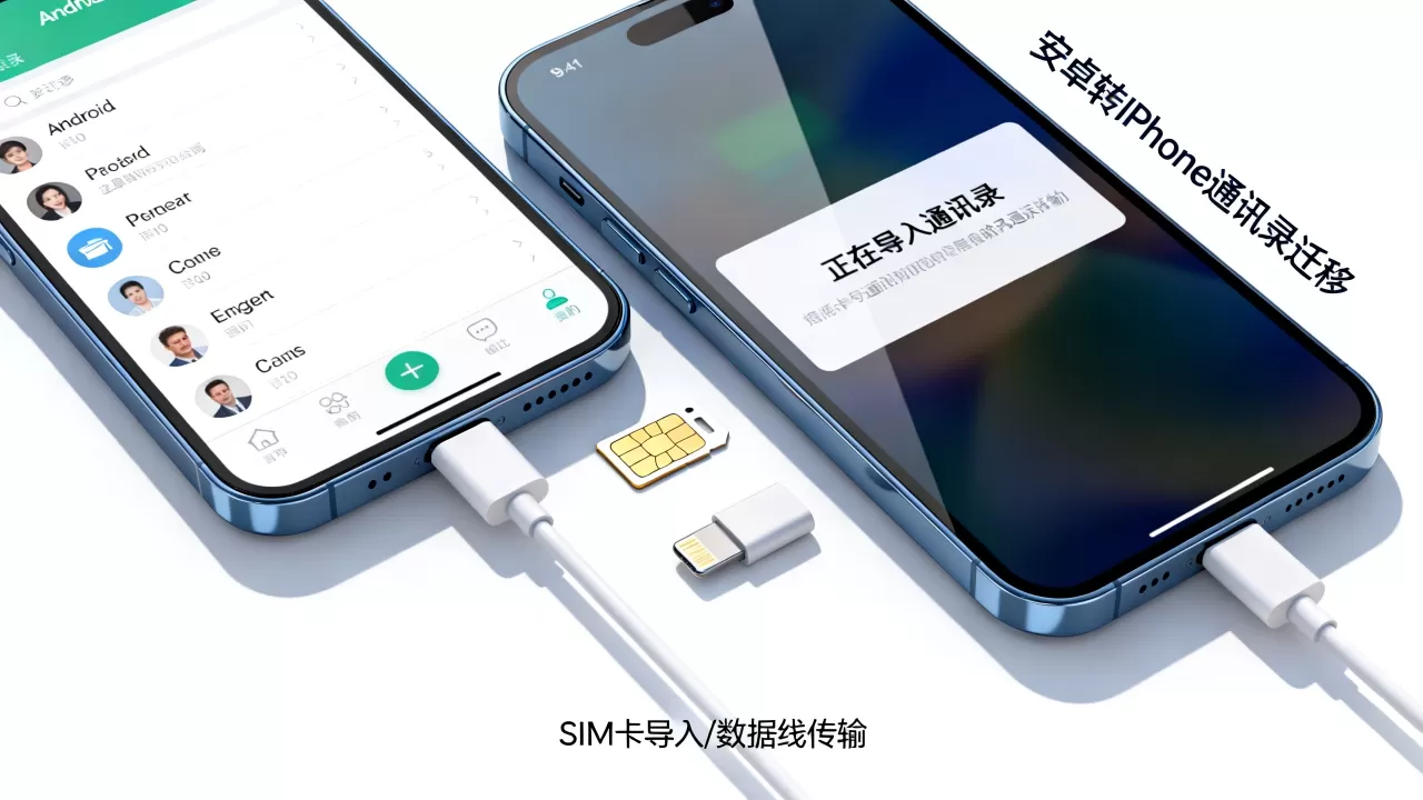 安卓换到iphone手机通讯录怎么办，安卓转苹果通讯录迁移