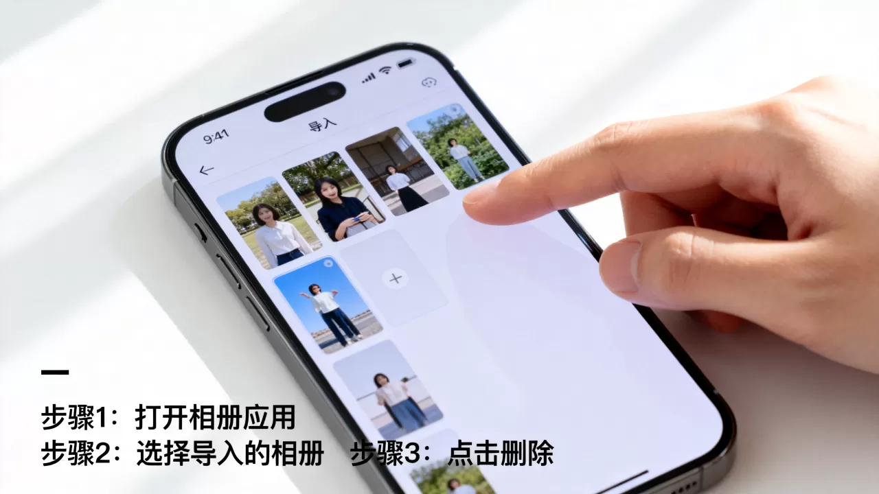 iphone中导入的相册怎么删除，苹果手机删除导入相册的方法