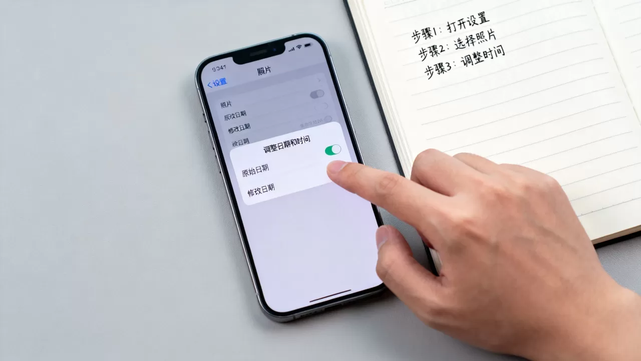 iPhone照片时间不显示怎么办,苹果手机照片时间怎么设置 iPhone照片时间不显示怎么办,苹果手机照片时间怎么设置