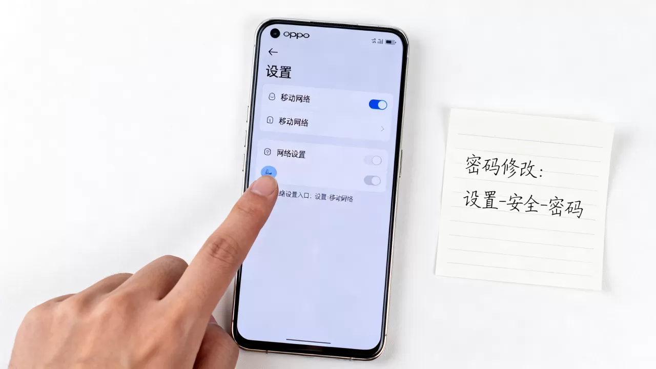 oppo手机网络设置在哪里，oppo手机网络设置密码在哪里