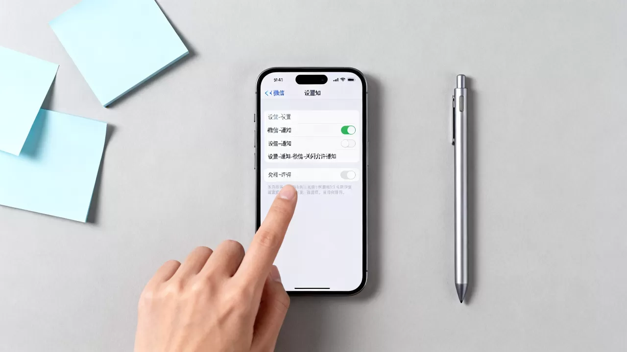 iphone怎么设置来微信消息不提示，微信消息通知设置