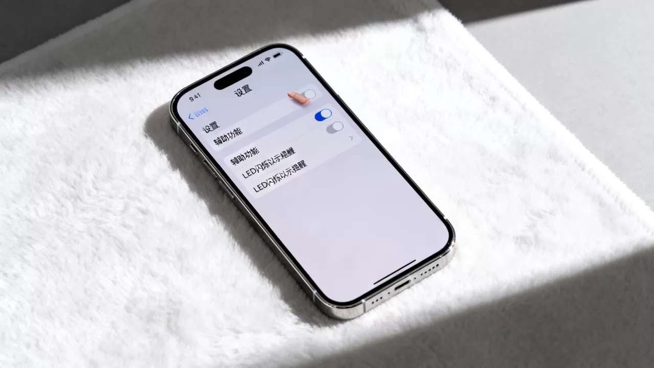 iphone怎么取消来电闪光灯，苹果手机关闭来电闪光设置