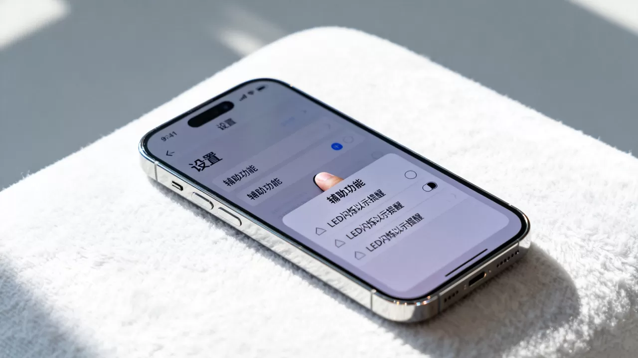 iphone怎么取消来电闪光灯，苹果手机关闭来电闪光设置
