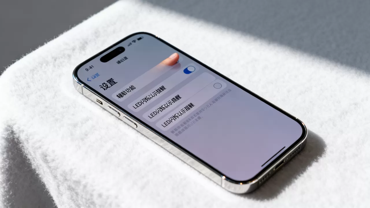 iphone怎么取消来电闪光灯，苹果手机关闭来电闪光设置