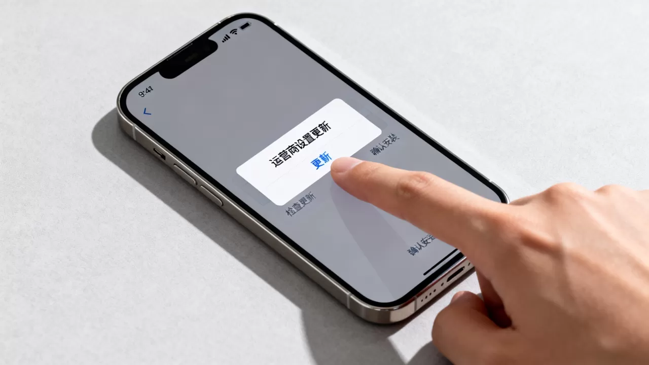 iphone有新的运营商设置更新怎么办，iphone运营商设置更新