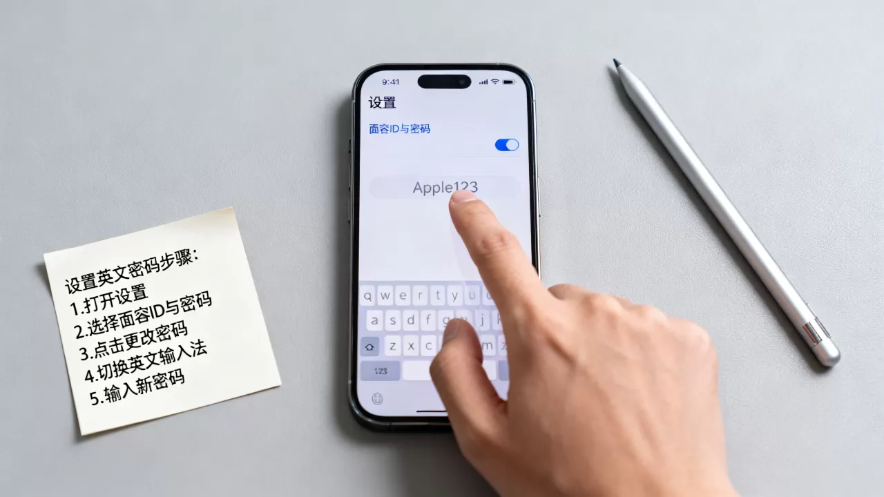 iphone锁屏英文密码怎么设置，iPhone锁屏密码设置教程
