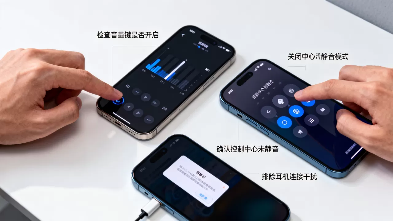 iphone手机发不出声音怎么回事，iphone静音了没声音怎么解决