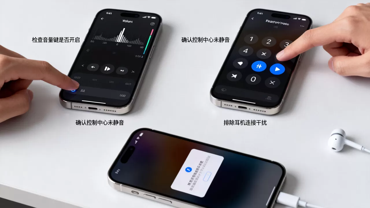 iphone手机发不出声音怎么回事，iphone静音了没声音怎么解决