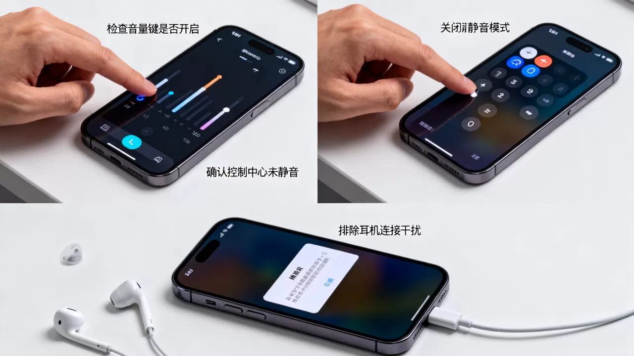 iphone手机发不出声音怎么回事，iphone静音了没声音怎么解决