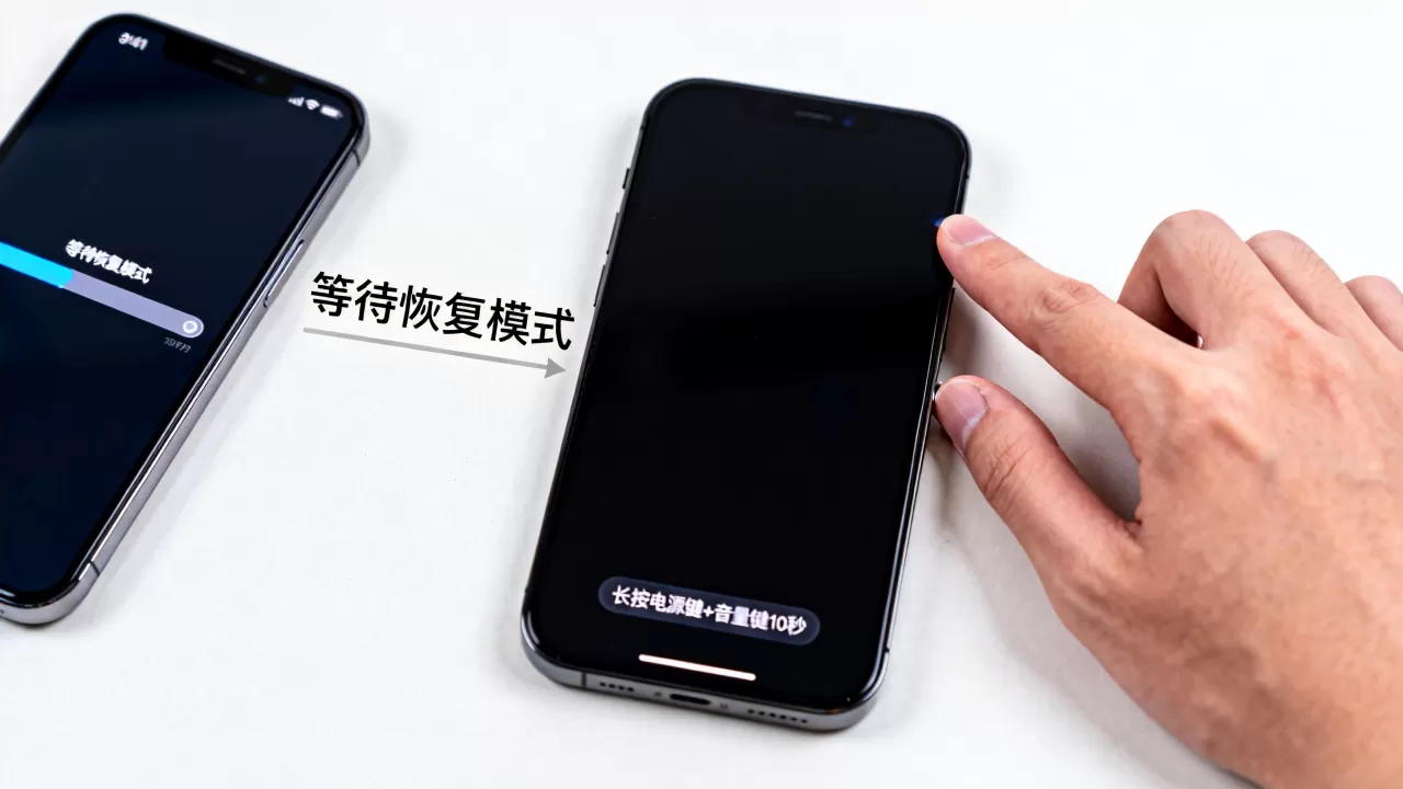 iphone恢复黑屏了怎么办，苹果手机黑屏自动恢复方法